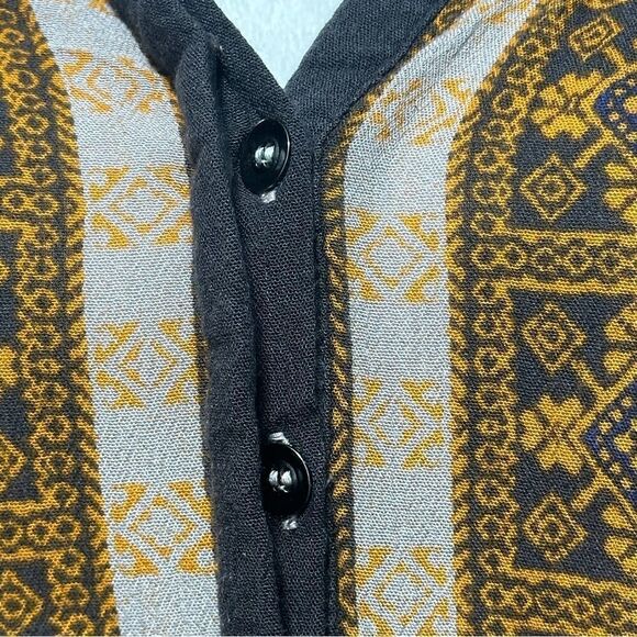 Free People Women's Tunic XS‎ Boho Artsy Lagenlook Colorful Oversized - Picture 6 of 10